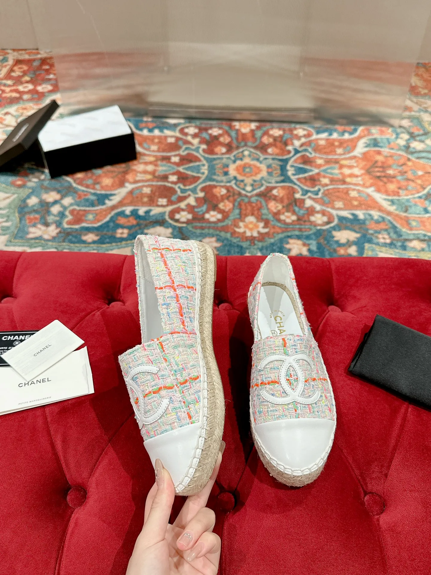 👟👟Ex-factory price 400👟👟 CHANEL 2024 early spring new fisherman shoes, top version 👏👏The inner pads are all made of original imported sheepskin! Code number: 35 - 40 (34.41.42 customized, non-returnable) standard code with full set of packaging